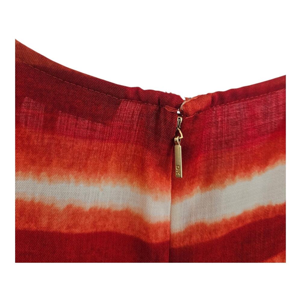 Donna Karan New York NWT Womens SM Sleeveless Tank Blouse Sunset Orange Colors - Picture 4 of 9